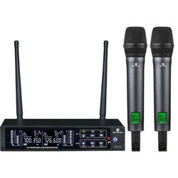 Microfone Sem Fio Harmonics Hsf-300 Duplo