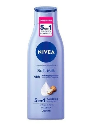 Hidratante Soft Milk Nívea 200ml