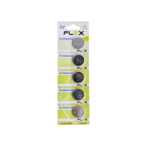 Bateria Botão Lithium 3v - FX-CR2025-3V unidade - Flex