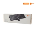 Kit Teclado + Mouse Sem Fio, KW204, Preto, Lecoo