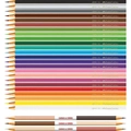 Lápis de Cor Faber-Castell Caras&Cores com 24 Cores + 6 Tons de Pele