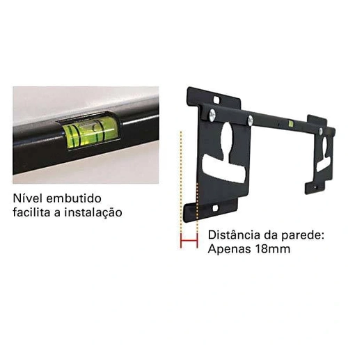 LED180 SUPORTE FIXO PARA TV LED/LCD/3D 26