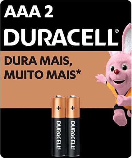 PILHA AAA ALCALINA DURACELL C/2