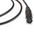 Cabo para Microf. Ninja Lw 0,20 Mm Xlr M/ Xlr f Ninja 15ft 4,57m Preto