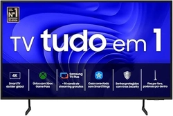 Smart TV Samsung 43 LED, 4K, 3 HDMI, 1 USB, Wi-Fi, HDR, Sistema Smart Tizen e Gaming Hub - UN43DU7700