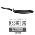 Frigideira Rasa Rochedo Robusta Grafite 30cm - Cxm / 6