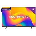 Tv 55p Aoc Led Roku Smart 4k Wifi - 55u7045/78g