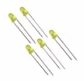 Kit Led 3mm Difuso-10 Peças Amarelo