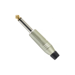 Plug P10 Mono Metal Ponta Gold 17mm