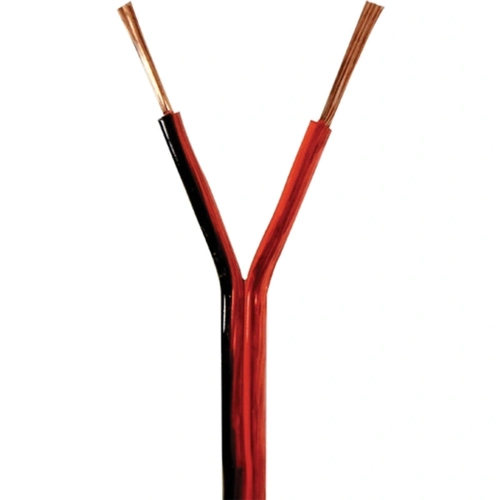Cabo Bicolor Cristal 2x10awg 2x4,00mm Vermelho C/25m Pompeia