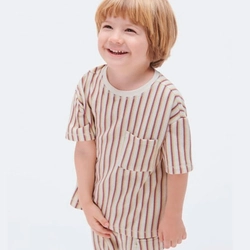 Camiseta Manga Curta Toddler Listrada Hering - Masculina