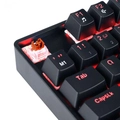 Teclado Mecânico TKL Neron Black Outemu Brown Hotswap LED Vermelho ABNT2 - PNOHBWV