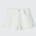 Shorts em Sarja Colorida Branco Hering - Feminino