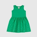 Vestido Regata Malwee Poá Feminino - Verde