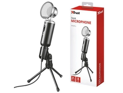 Microfone madell tripé com proteção contra vento - conector p2