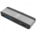 Adaptador Hub 4 em 1 Keytime Hubstation Tipo C para Hdmi/usb-a/usb-c - Kyt00033