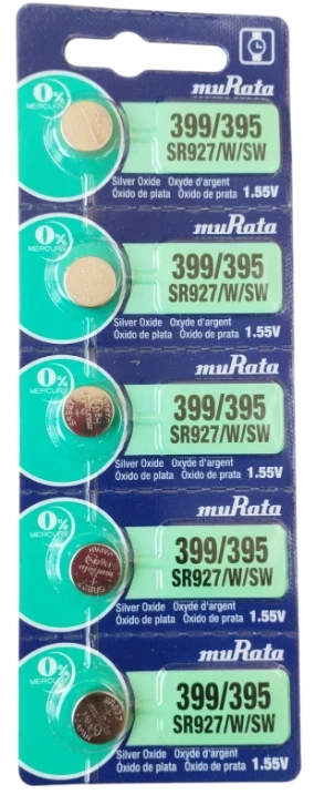 395 = 399 = 927 = G7 Murata - 1,55V cartela c/5un.