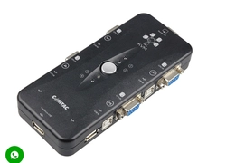 Switch KVM USB para 4 computadores