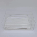 Caixa Luvas/Papel/máscara Cristal - Logo alto relevo inicial ou desenho