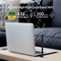 Adaptador Usb Wireless Ac600 Archer Dual Band 2.4ghz e 5ghz Antena 5dbi T2u Plus