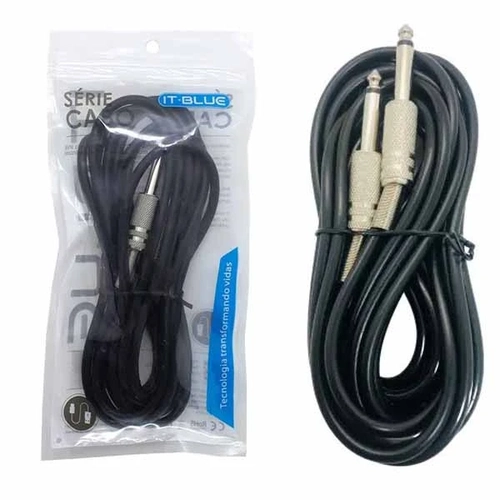 Cabo P10 Macho P/ P10 Macho Mod. Le-5500-5 (blister) 5 Metros