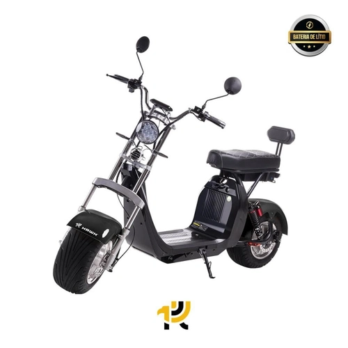 Scooter Eletrica Hawk Modelo X8 2000w Bat 60v 20ah 2 Lugares Black Ge.04