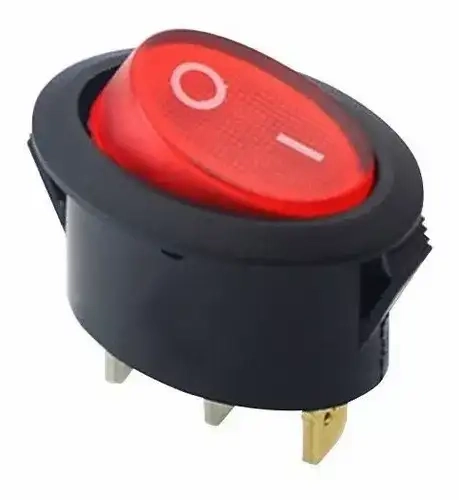 Chave Gangorra Oval c/ Neon