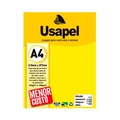Papel A4 Amarelo 180g/m² 210mmX297mm Cx 50 Unidades Usapel