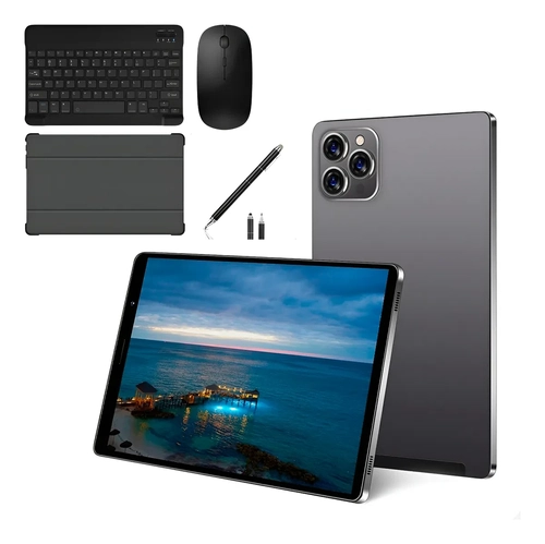 Tablet Android Full Hd 64 Gb 10.1 Teclado E Mouse 4gb Ram Sortidos