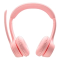 Headset Logitech Zone 300 Rosa Sem Fio 981-001411-c