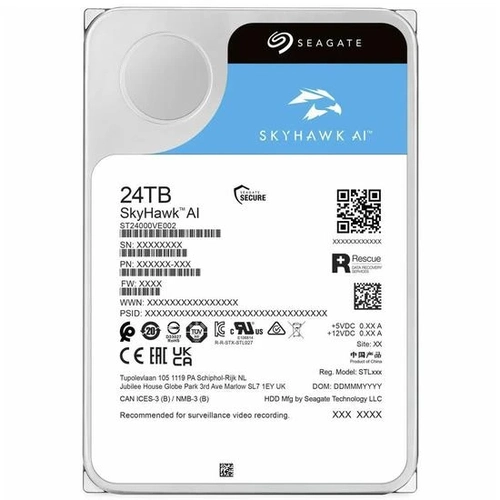 HD 24TB Seagate SkyHawk AI 512MB 7200RPM - ST24000VE002