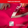 Ferro De Passar a Vapor Arno Steamgliss Fsgc Base Ampla De Cerâmica e Ponta De Precisão - 110v
