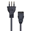 Cabo de Força Tripolar para Fonte 3x0,50 Mm 250v - 2 Mts (10 Un)