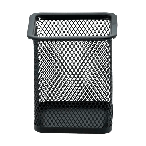 Porta Canetas Lápis Aramado Quadrado Preto 505 TN Office