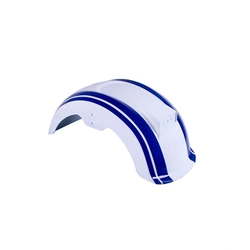 Paralama Traseiro Para Scooter Eletrica Hawk X16 White/ Faixa Blue