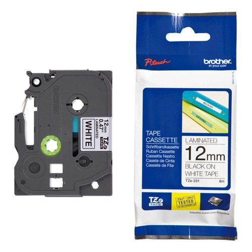 Fita Brother Preto/branco Para Rotuladores Tze231