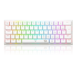 Teclado Gamer Mecanico Redragon Anivia Lunar White Switch Azul - K614w-rgb Pt-blue