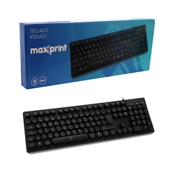 Teclado Maxprint Ktouch 6013485 Teclas Arredondadas USB 2.0 1.5m de Cabo