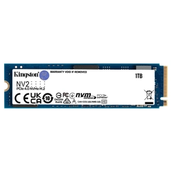 SSD Kingston NV2 1TB, M.2 2280 PCIe, NVMe, Leitura: 3500 MB/s e Gravação: 2100 MB/s