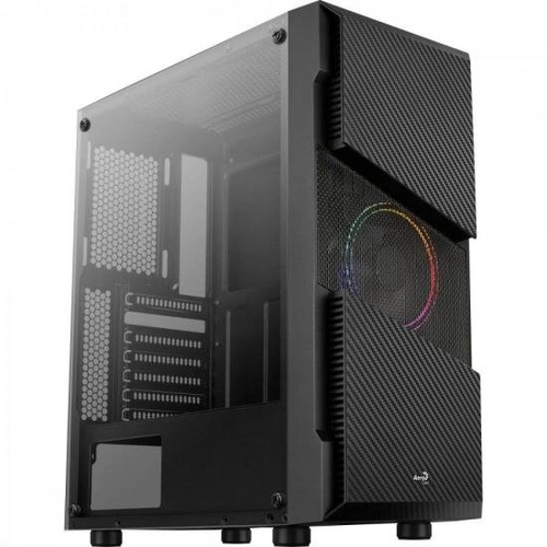 Gabinete Gamer Aerocool Mid Tower Menace Saturn Frgb Preto