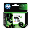Cartucho Original HP 667XL Color - 1200 / 2300 / 2700 / 6400