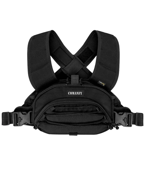 Bolsa De Peito COMANFY® Negra Saque Rápido - Preto