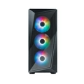 Gabinete Cooler Master Cmp 520 Lateral de Vidro - 3 Fans Led Argb- Preto - Cp520-kgnn-s00