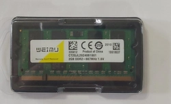 Memória Notebook 2x2gb = 4Gb ddr2 667mhz 1.8v Ct2gjl2024061801  KIT com 2 Unidades - Weimu