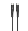 Cabo USB-C Tipo-C Para USB-C Tipo-C C3tech 1M Preto - CB-P300BK