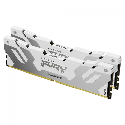 Kit Memória Kingston Fury Renegade White  XMP 32GB (2x 16GB) 7200MT/s DDR5 CL38 -44 1.45V - KF572C38RWK2-32