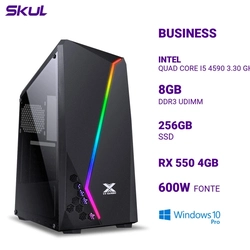 Computador Gamer 5000 Core I5 4590 3.30 Ghz Mem 8gb Ddr3 Ssd 256gb Nvme Rx550 4gb Fonte 600w 80 Plus Windows 10 Pro