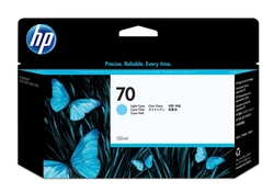 Cartucho De Tinta Hp 70 Ciano Claro Pluk 130 Ml C9390a