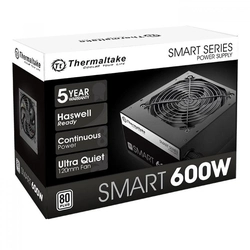 Fonte Thermaltake 600W Smart Séries, 80 Plus, PFC Ativo, PS-SPD-0600NPCWBZ-W