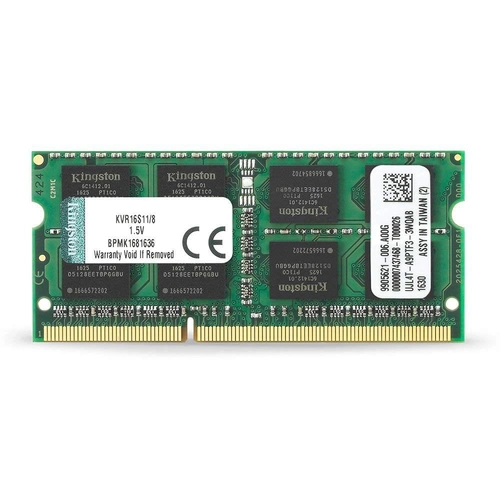 Memória Notebook DDR3 8GB 1600Mhz Kingston - KVR16S11/8
